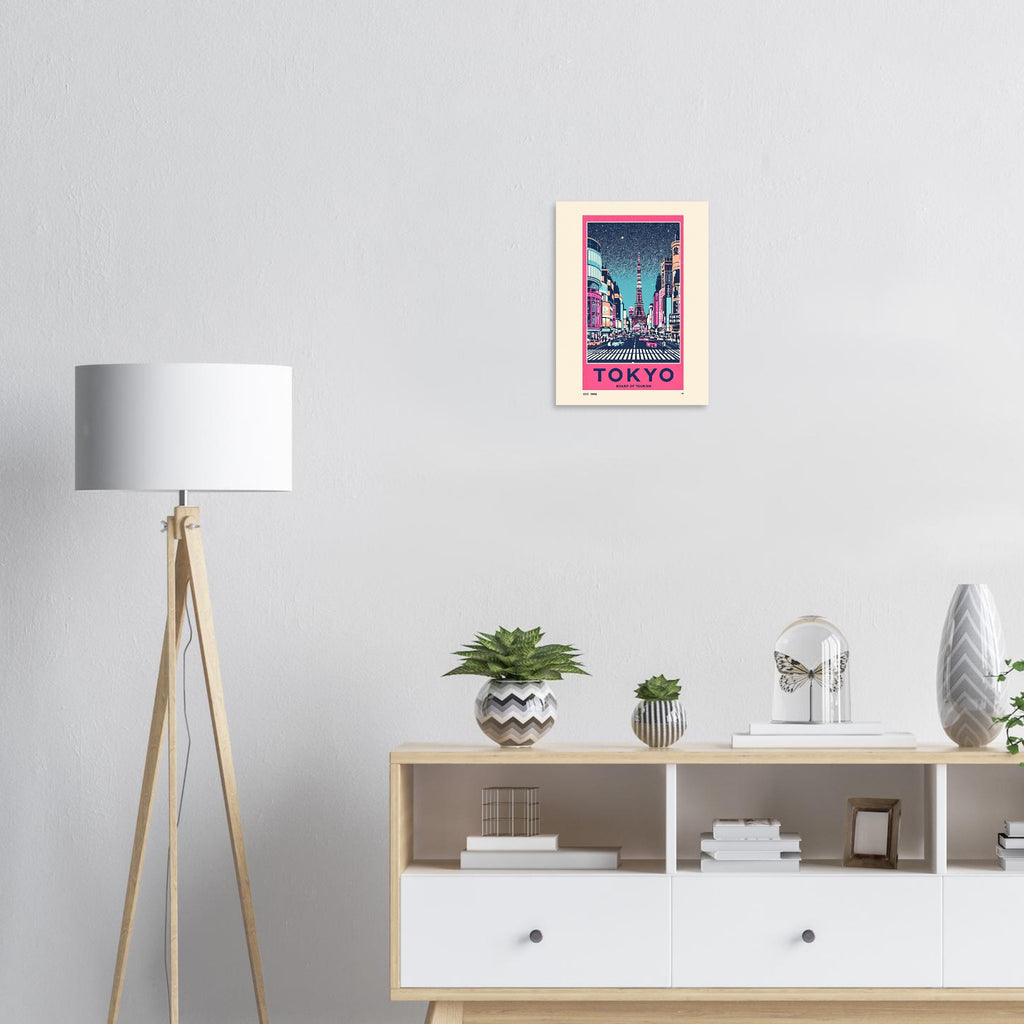 Tokyo Vintage Travel Poster — Art Print | Wild Thread Co UK