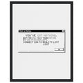 Y2k Dial Up Internet Rage Framed Print Wall Art Ready to Hang UK — Framed Art Print | Wild Thread Co UK