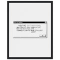 Y2k Dial Up Internet Rage Framed Print | Unique Gift | UK — Framed Art Print | Wild Thread Co