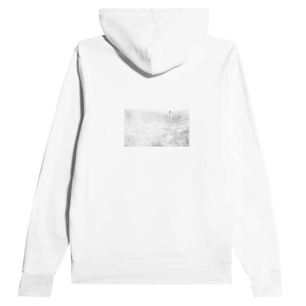 Heather Moor Purple August Hoodie — detail view | Wild Thread Co