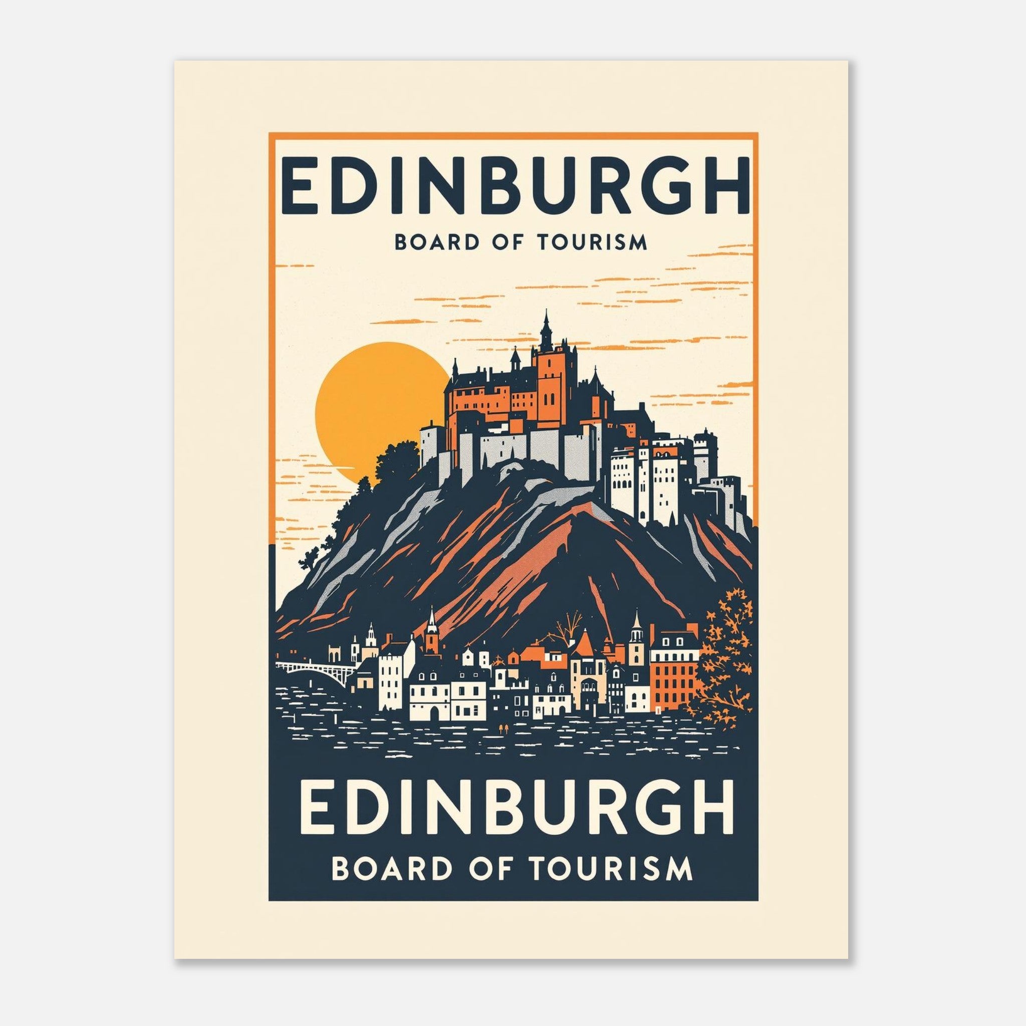 Edinburgh Vintage Travel Poster — Art Print | Wild Thread Co