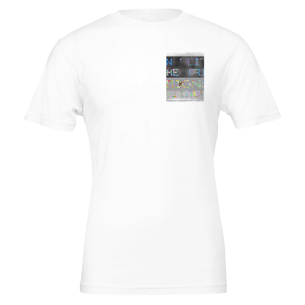 Y2k Ceefax Teletext Nostalgia T-Shirt — detail view | Wild Thread Co