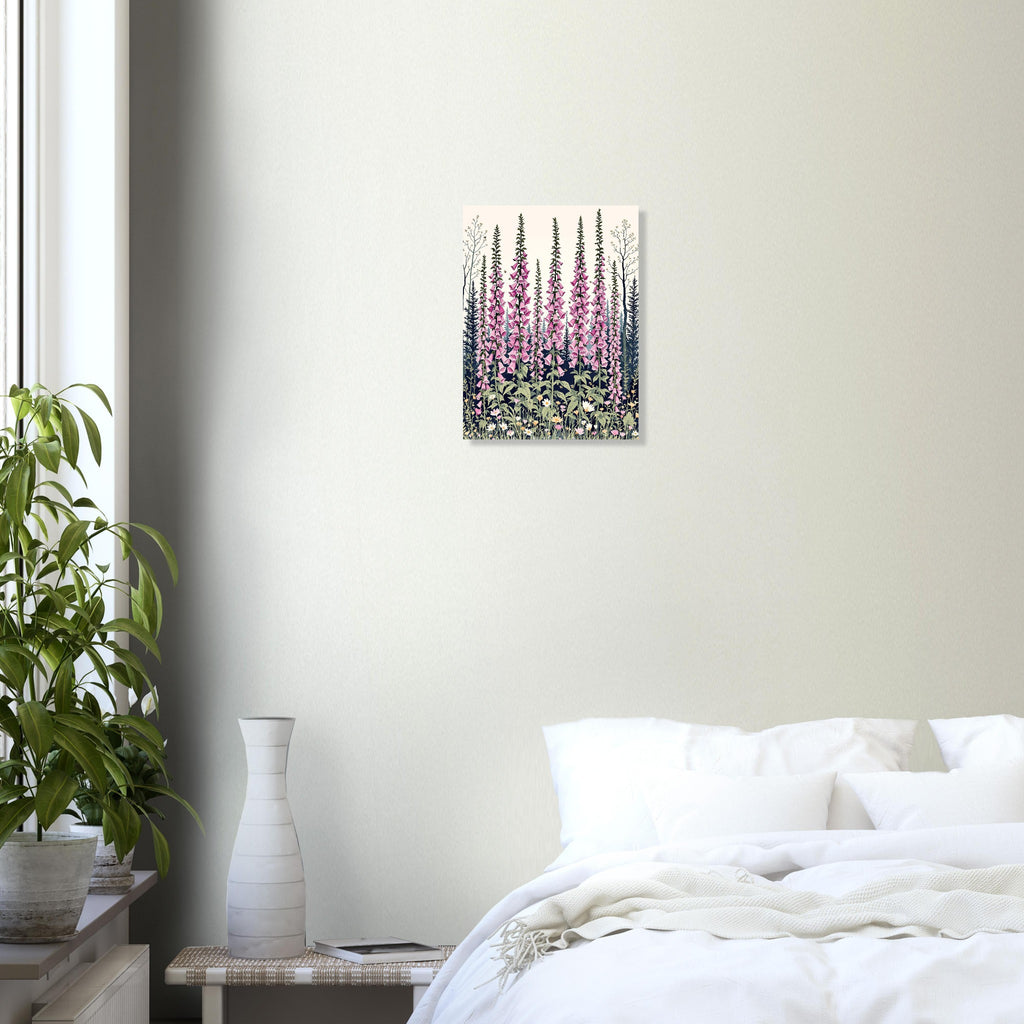 Foxglove Woodland Clearing A1 Art Print Poster Wall Art UK — Art Print | Wild Thread Co