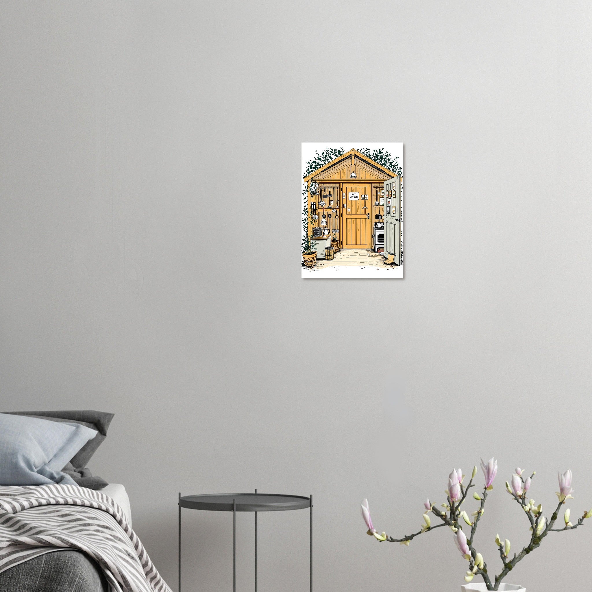 Allotment Shed Sanctuary Art Print Poster Wall Art UK — Art Print | Wild Thread Co