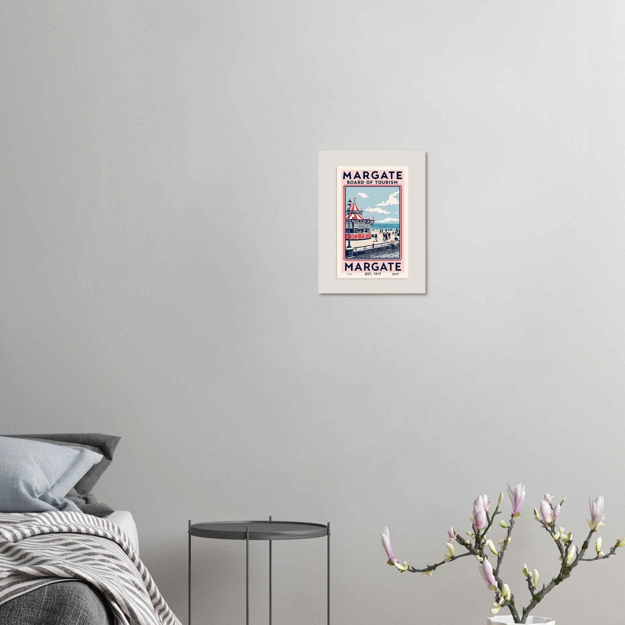 Margate Vintage Travel Poster Art Print — detail view | Wild Thread Co