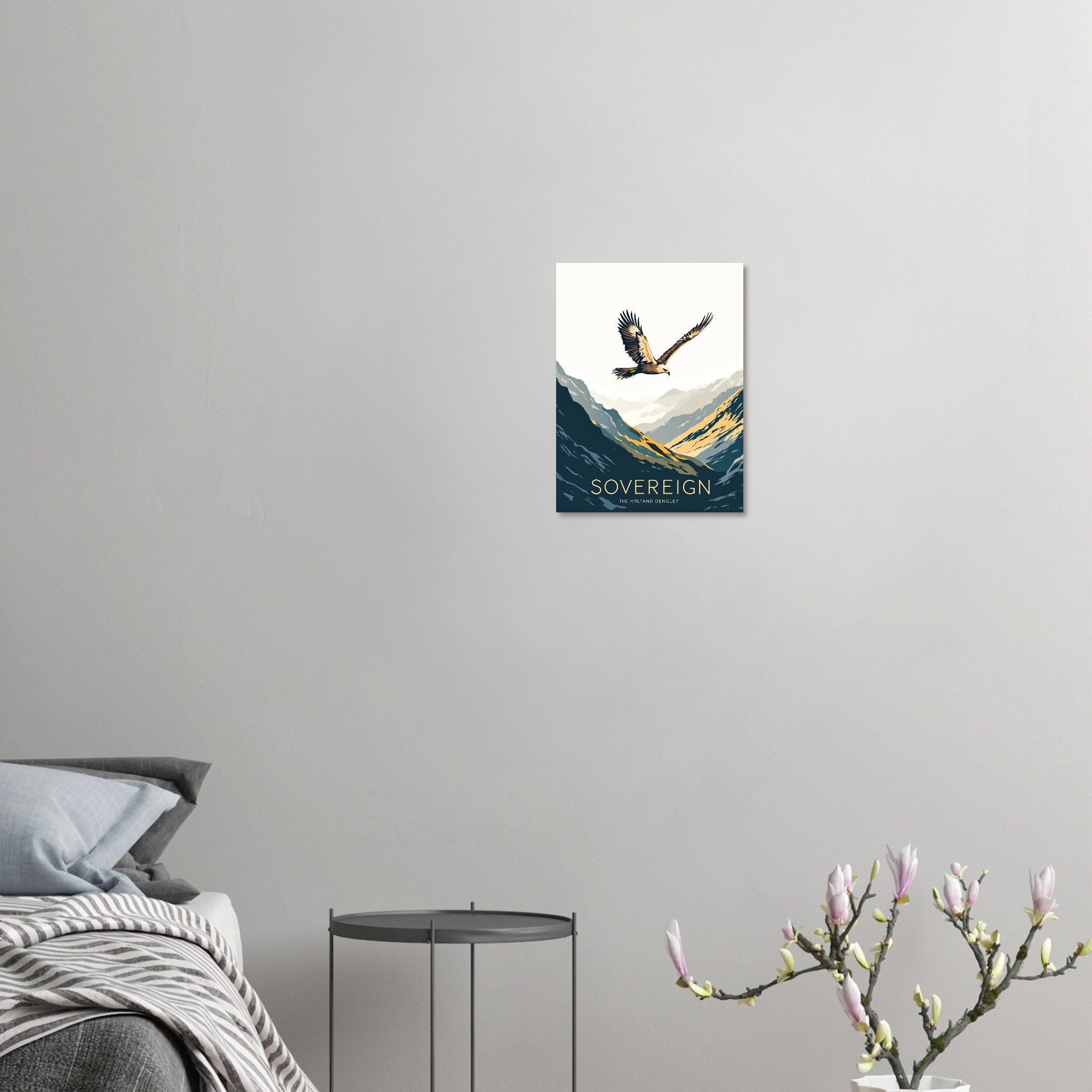 Golden Eagle Scottish Wildlife A1 Art Print Art Print — detail view | Wild Thread Co