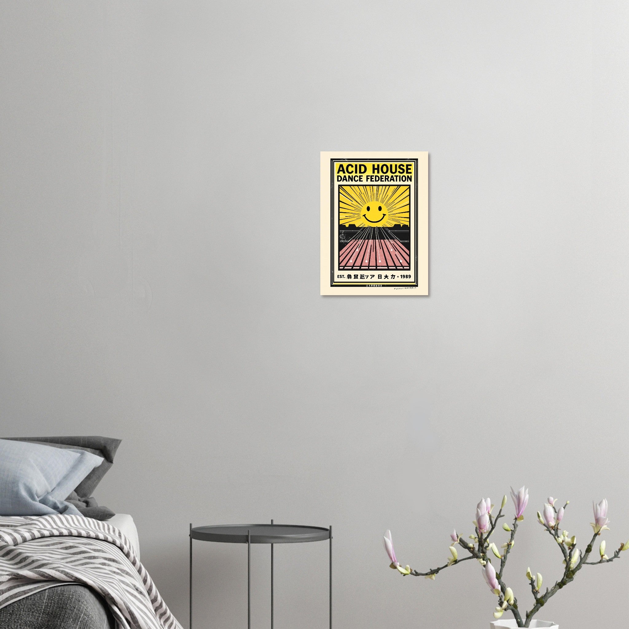Acid House Vintage Travel Art Wall Art UK Art Print Poster Wall Art UK UK Gift Art Print — detail view | Wild Thread Co
