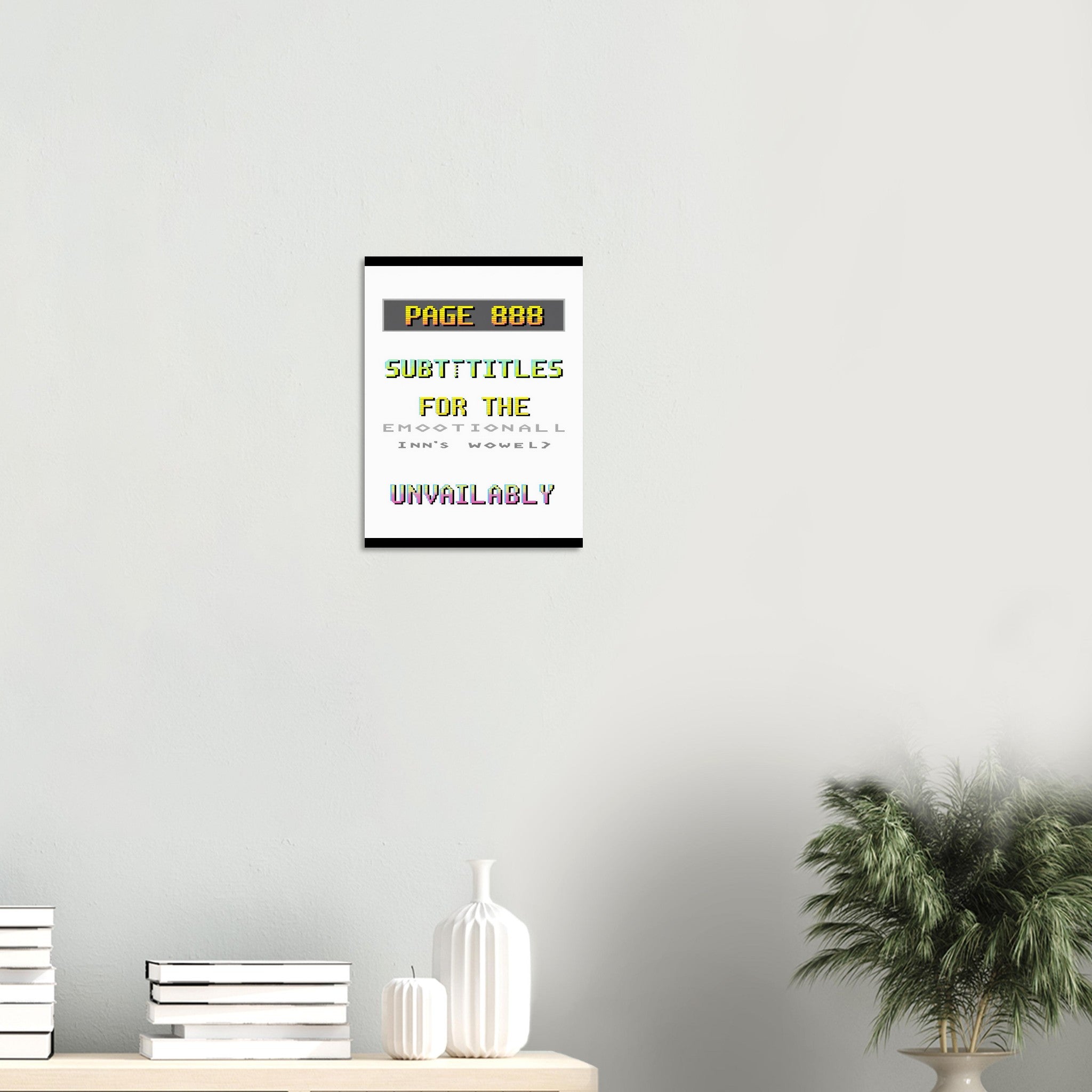 Ceefax Teletext A1 Art Print Art Print — detail view | Wild Thread Co