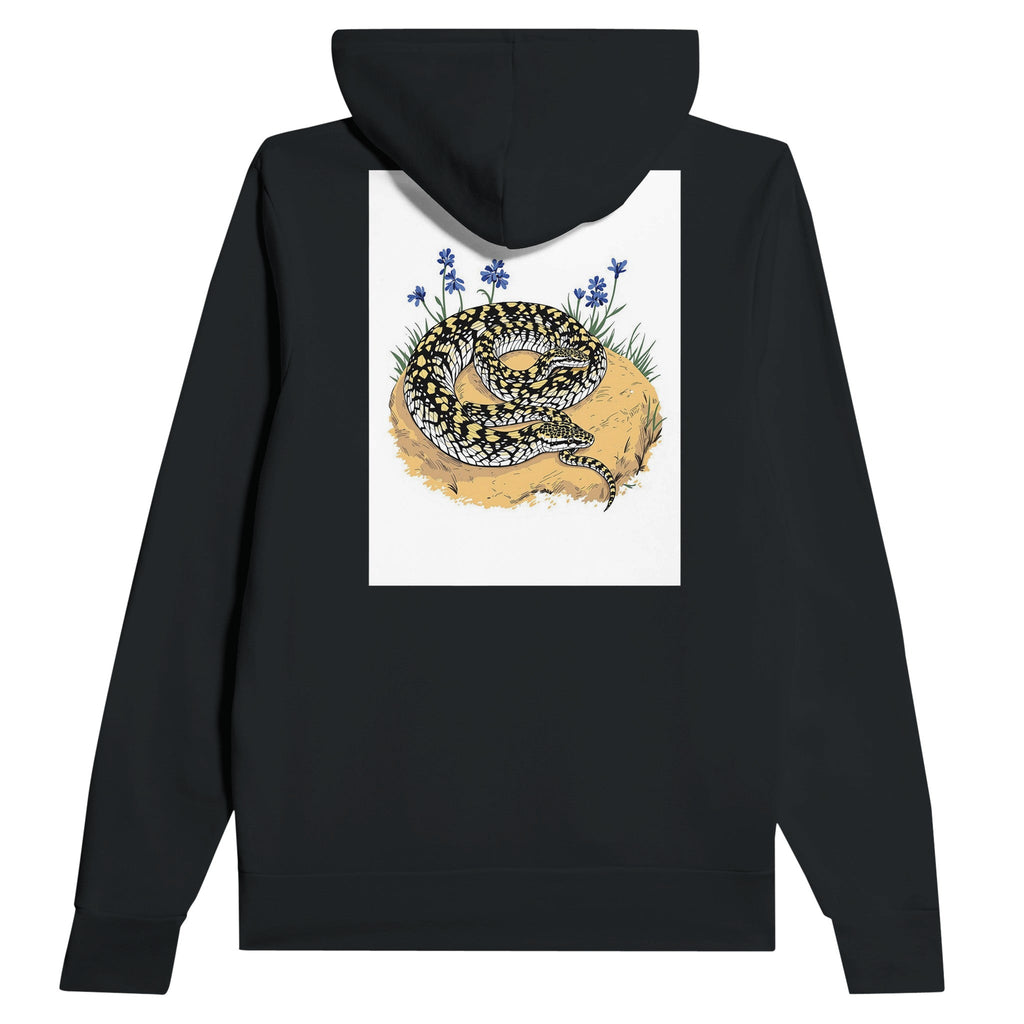 Adder Snake Lover Gift British Reptile Hoodie Navy - Wild Thread Co