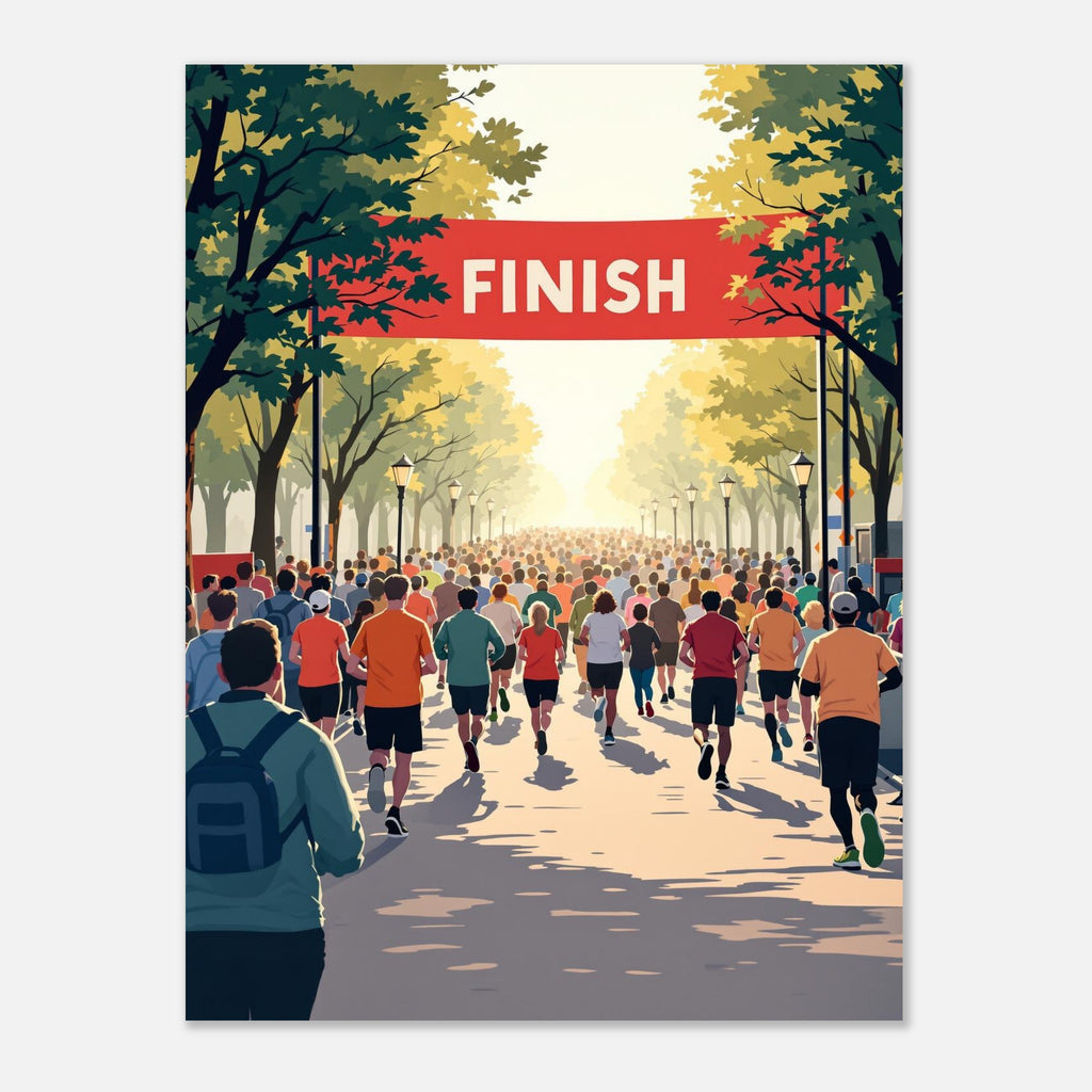 Parkrun Saturday Community 5k Art Print Print Material — detail view | Wild Thread Co