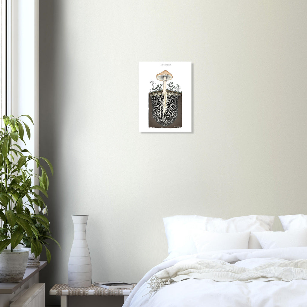 Mycelium Network Cross-Section Art Print Art Print — detail view | Wild Thread Co
