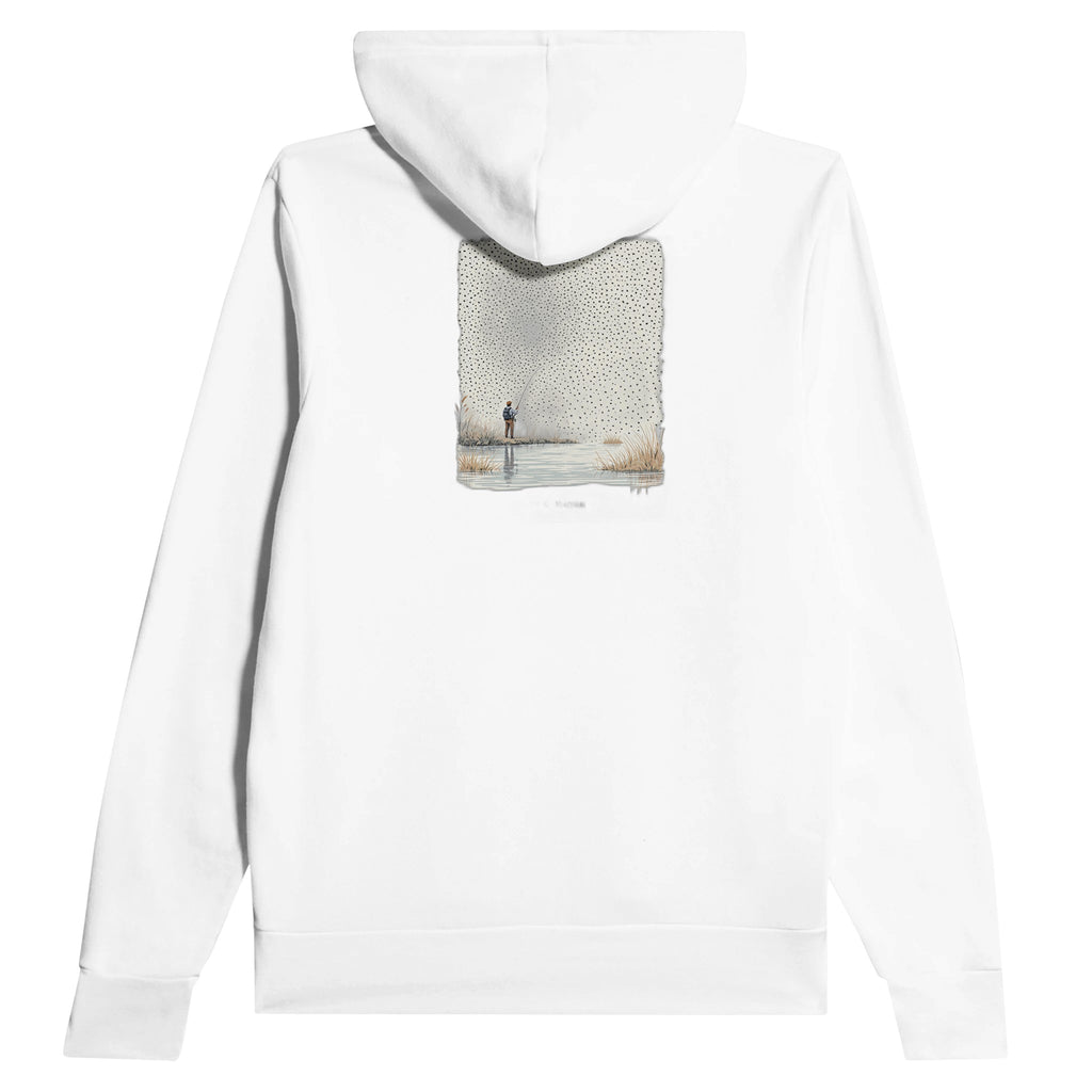 Chalk Stream Trout Rising Mayfly Hoodie — Hoodie | Wild Thread Co