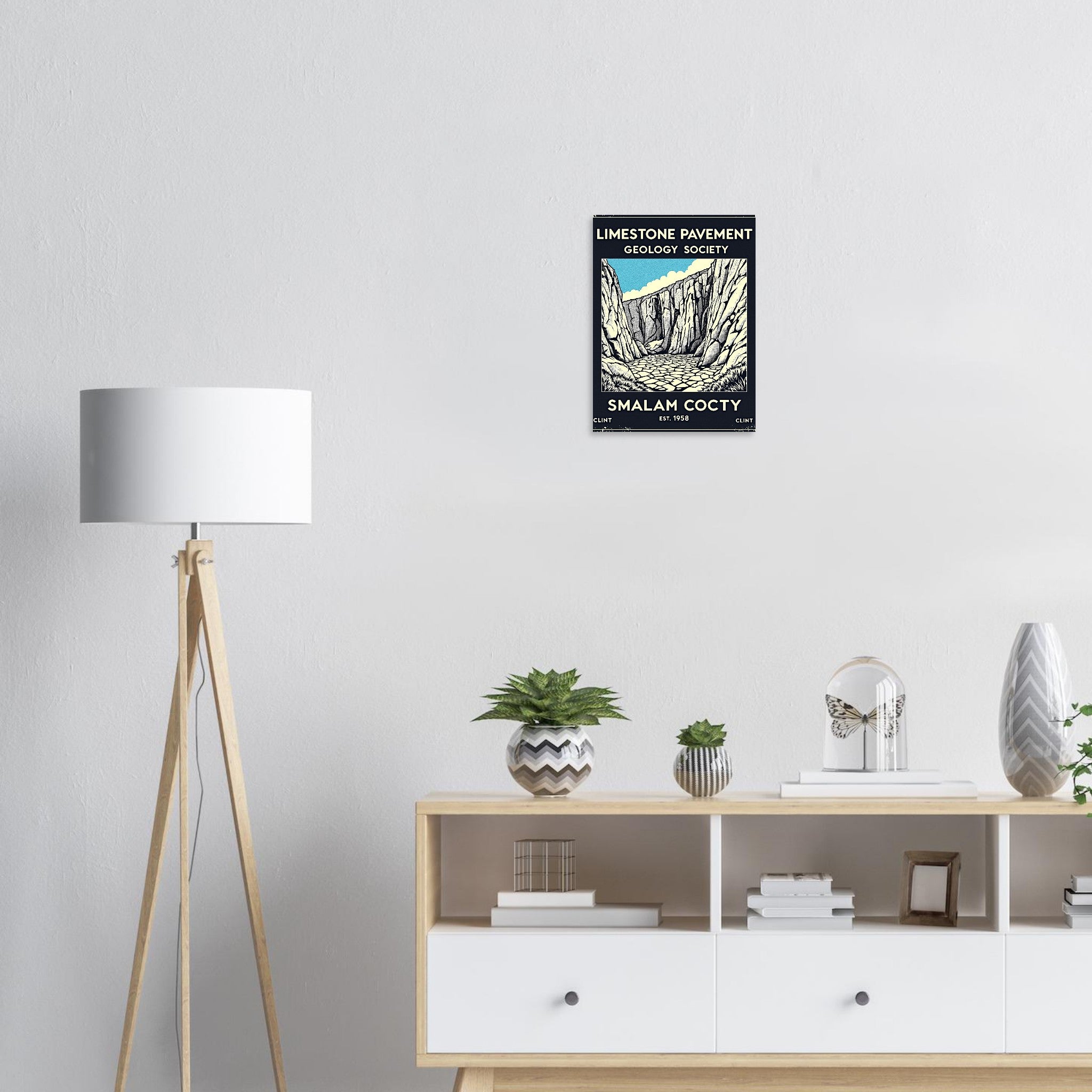 Limestone Pavement Vintage Travel Poster — Art Print | Wild Thread Co UK