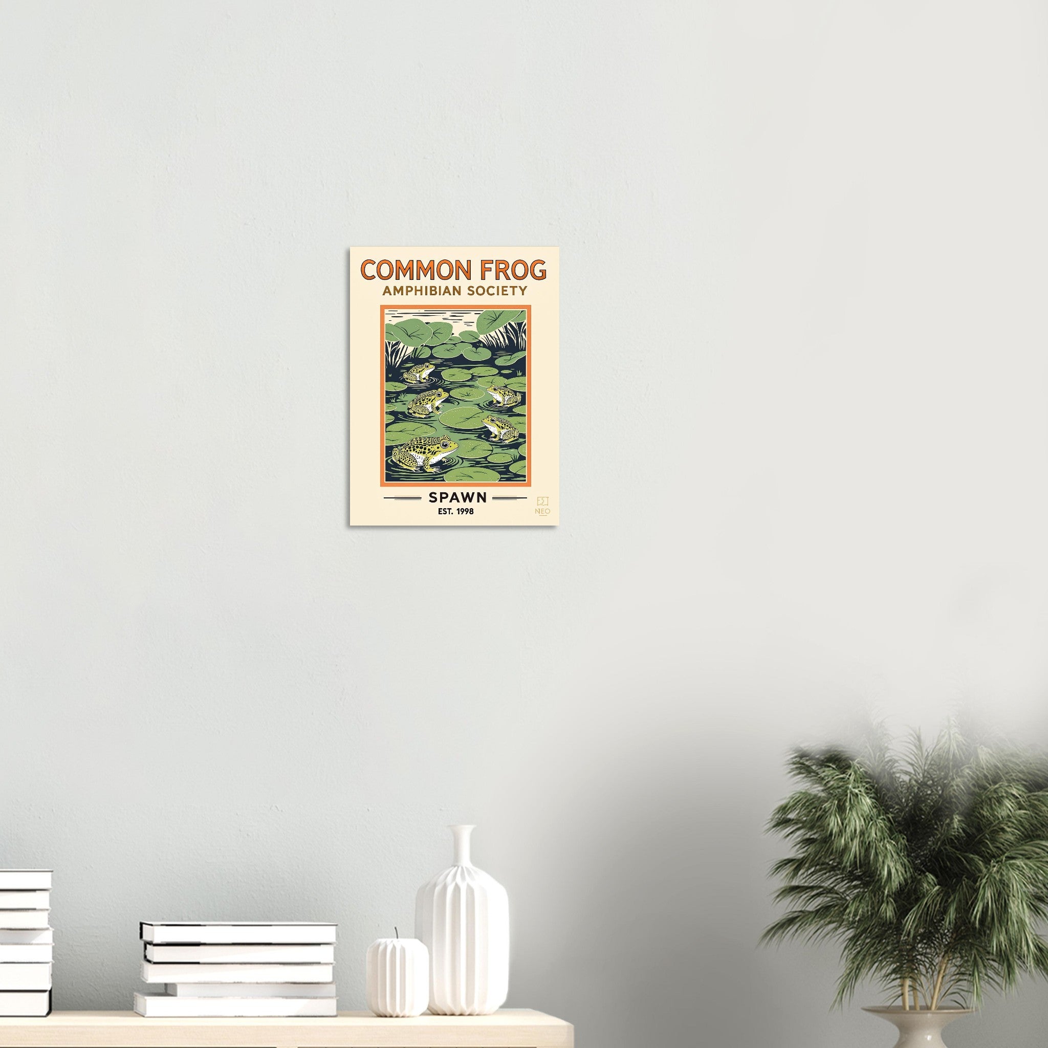 Common Frog Vintage Travel Poster — Art Print | Wild Thread Co
