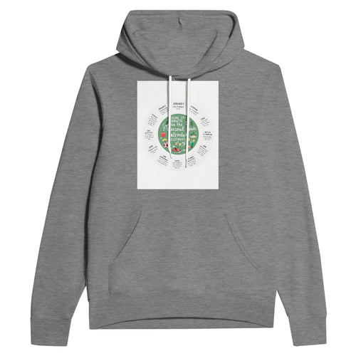 Allotment Seasonal Calendar Hoodie | Gardening Gift for Vegetable Growers - Wild Thread Co
