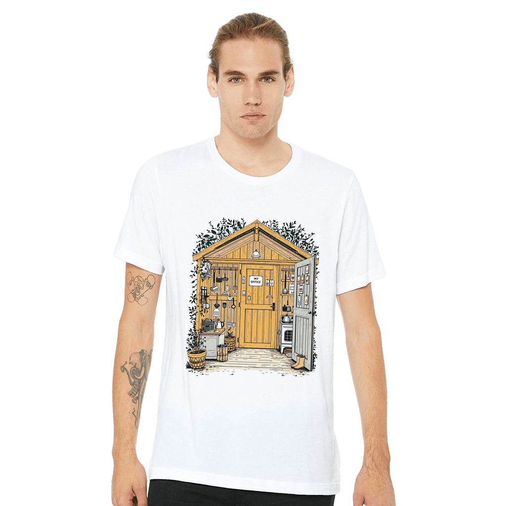 Allotment Shed Sanctuary T-Shirt | Gardener Gift UK - Wild Thread Co