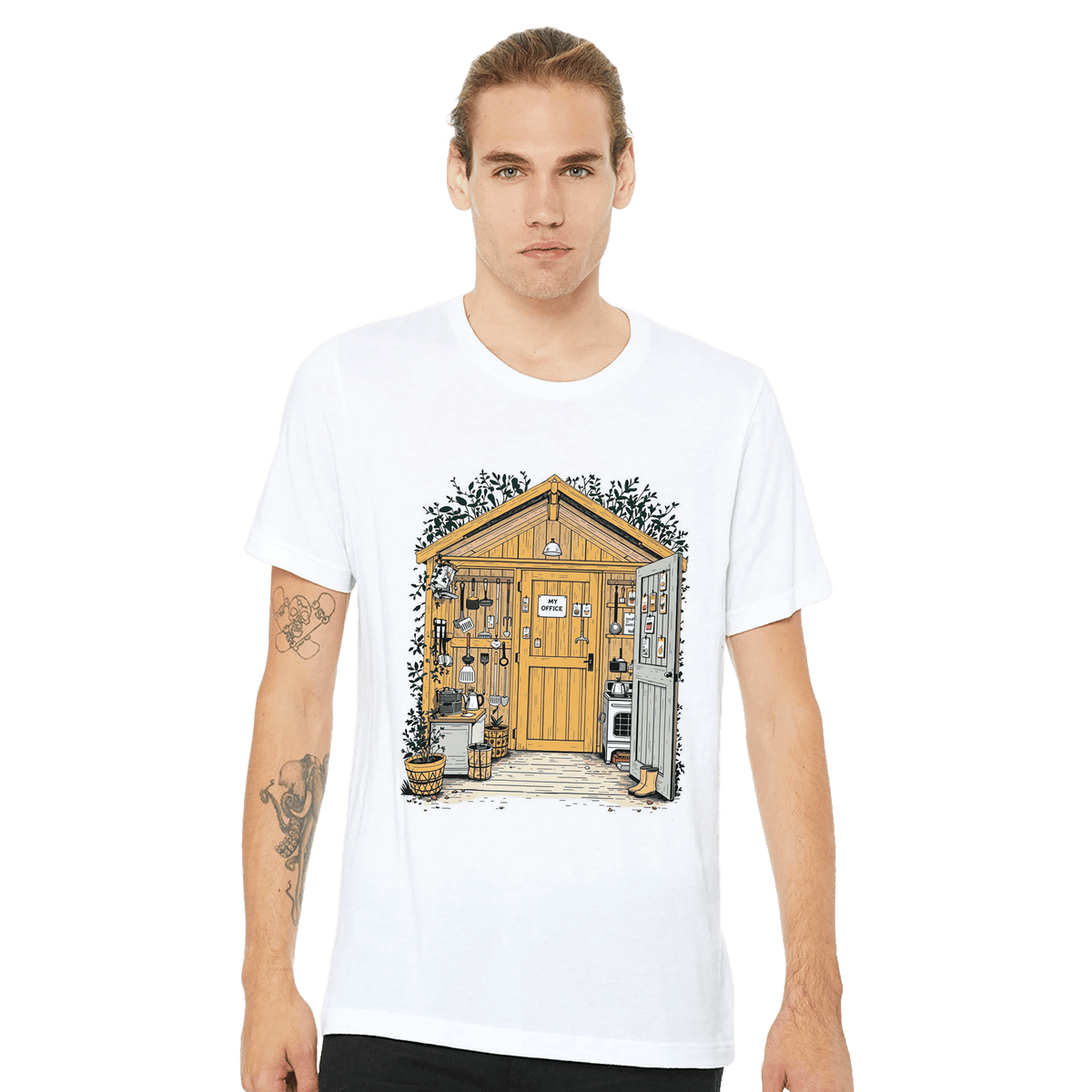 Allotment Shed Sanctuary T-Shirt | Gardener Gift UK - Wild Thread Co
