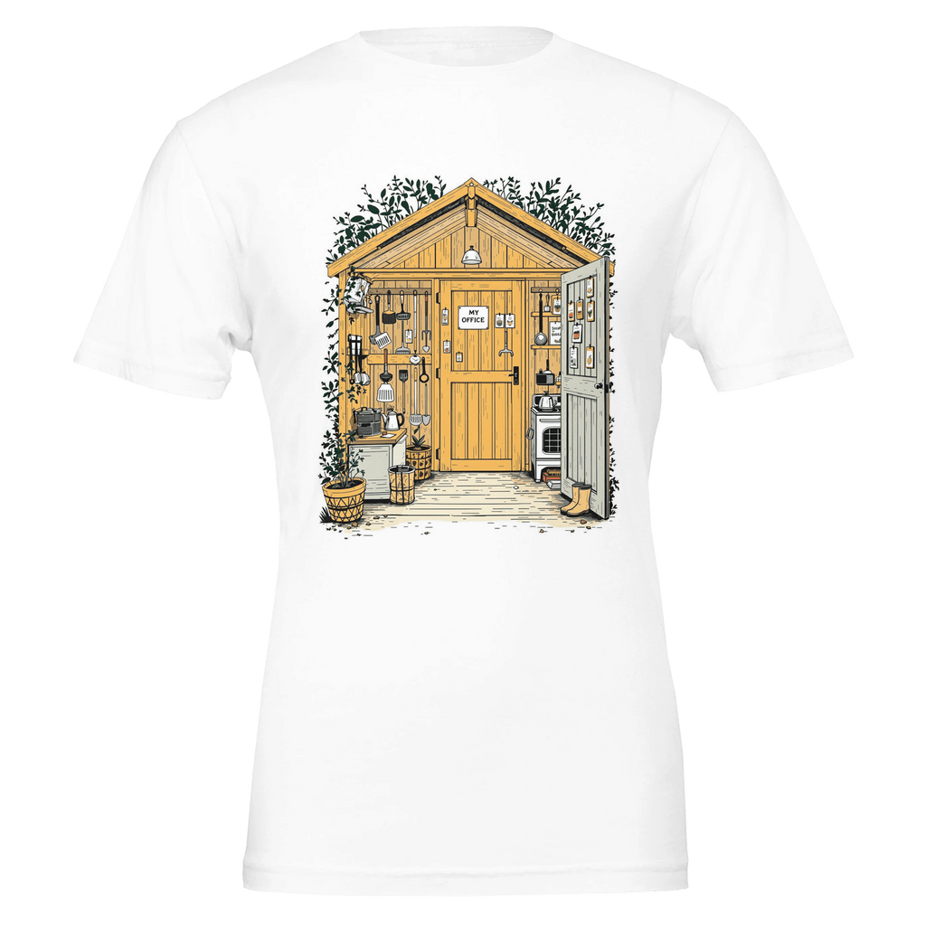 Allotment Shed Sanctuary T-Shirt | Gardener Gift UK - Wild Thread Co