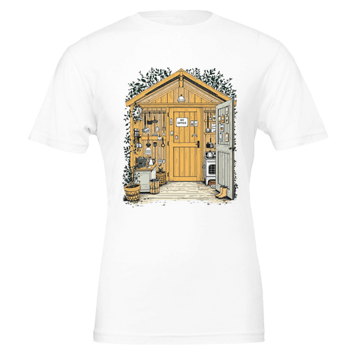 Allotment Shed Sanctuary T-Shirt | Gardener Gift UK - Wild Thread Co
