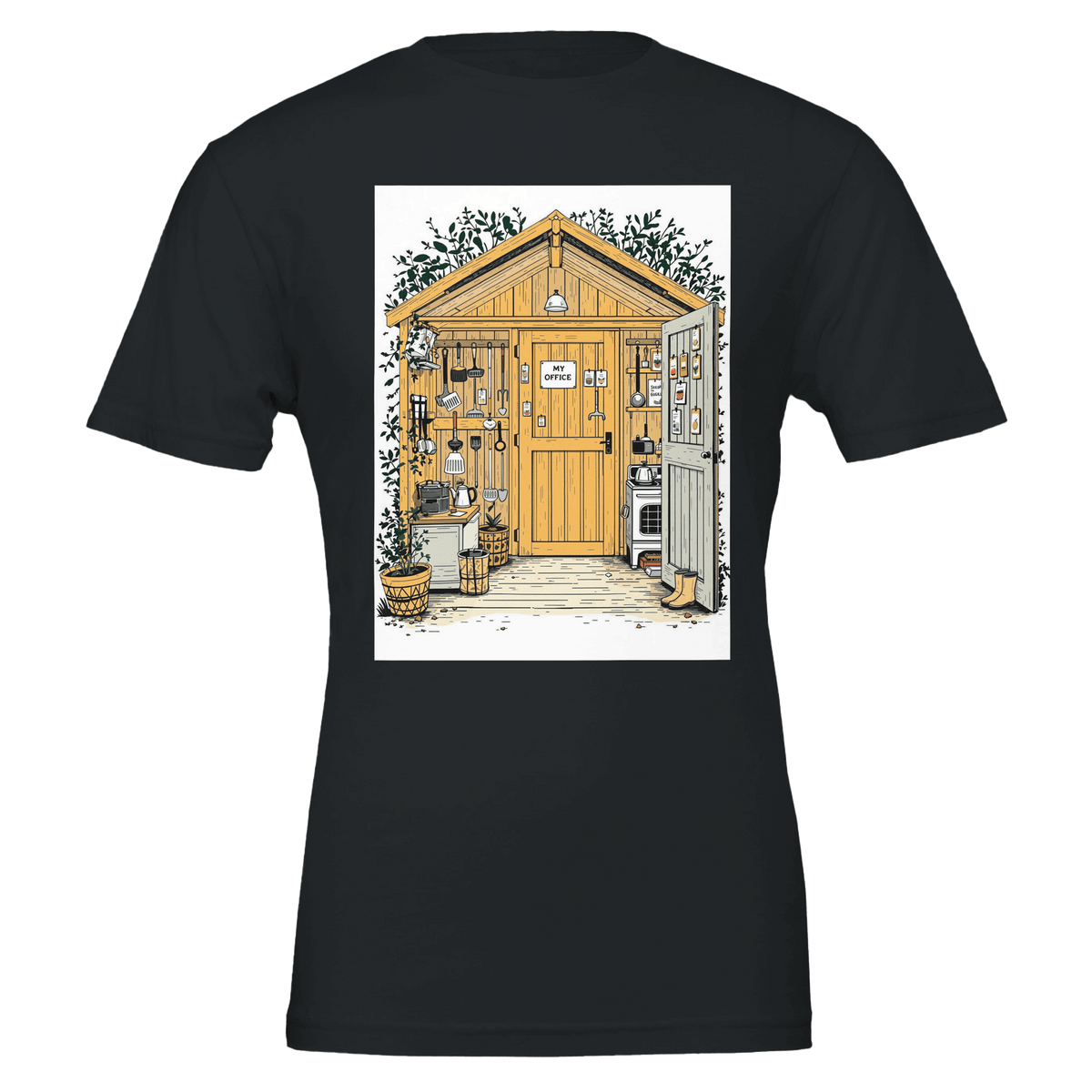 Allotment Shed Sanctuary T-Shirt | Gardener Gift UK - Wild Thread Co