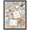 Allotment Winter Seed Catalogue Planning Framed Print Wall Art Ready - Wild Thread Co