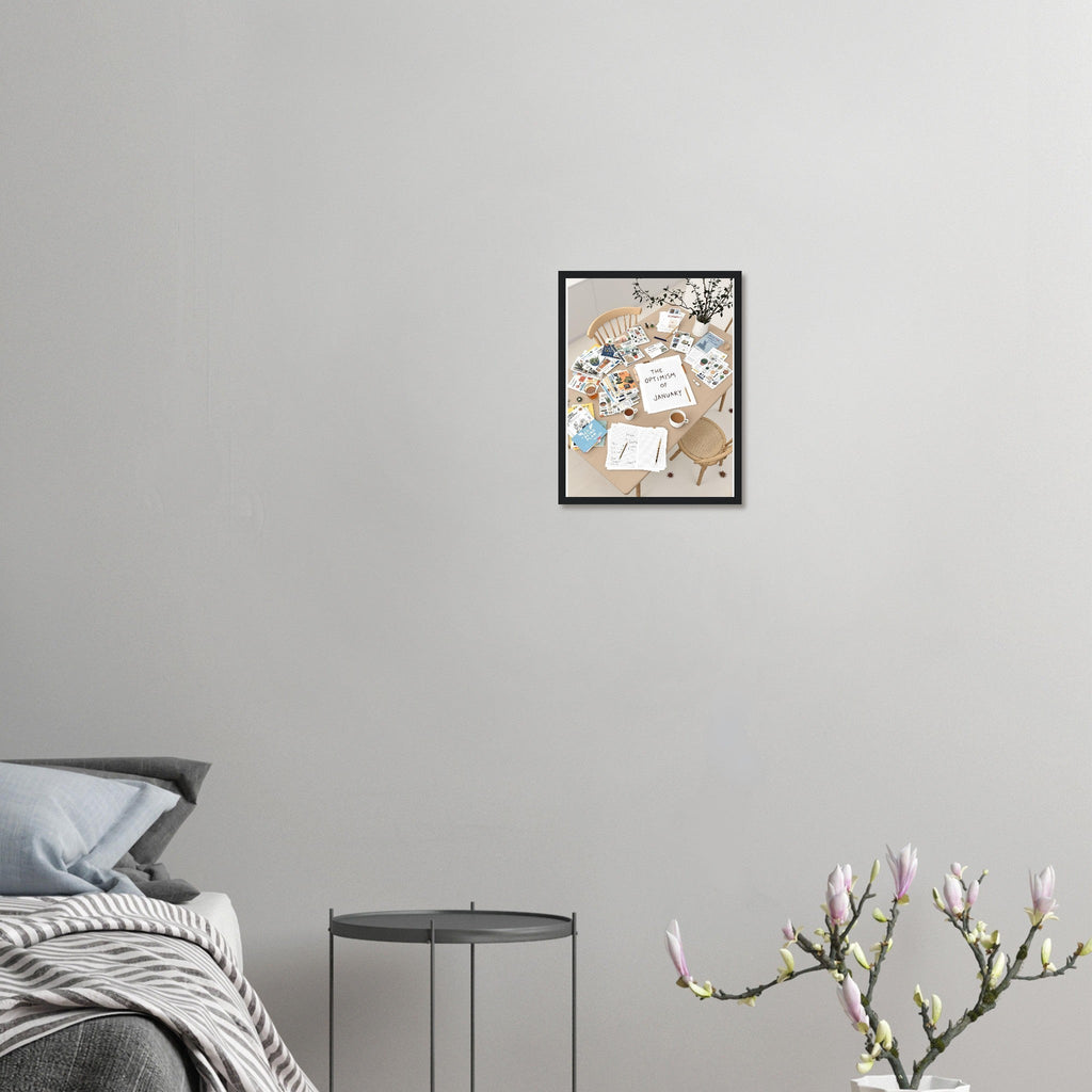 Allotment Winter Seed Catalogue Planning Framed Print Wall Art Ready - Wild Thread Co