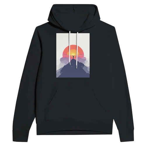Alpenglow Sunrise Mountain Hoodie | First Light Outdoor Gift - Wild Thread Co