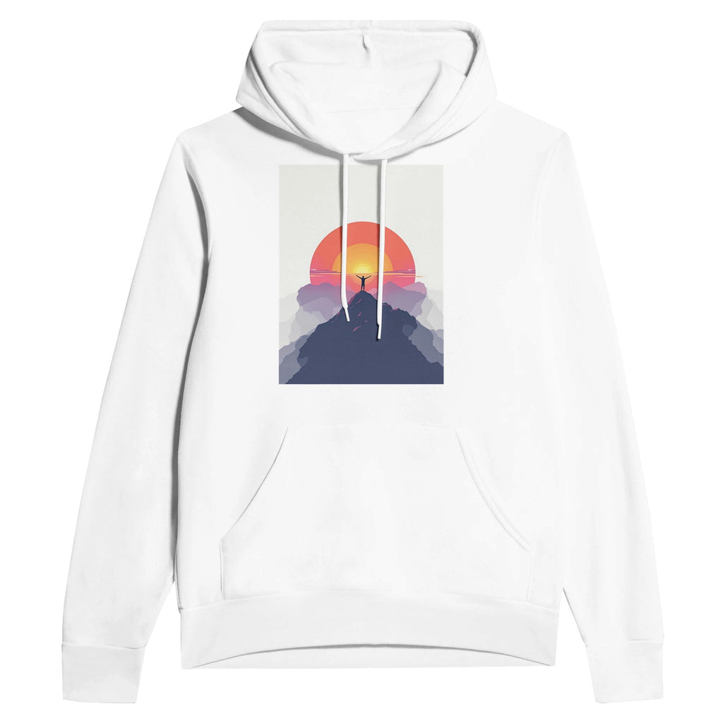 Alpenglow Sunrise Mountain Hoodie | First Light Outdoor Gift - Wild Thread Co