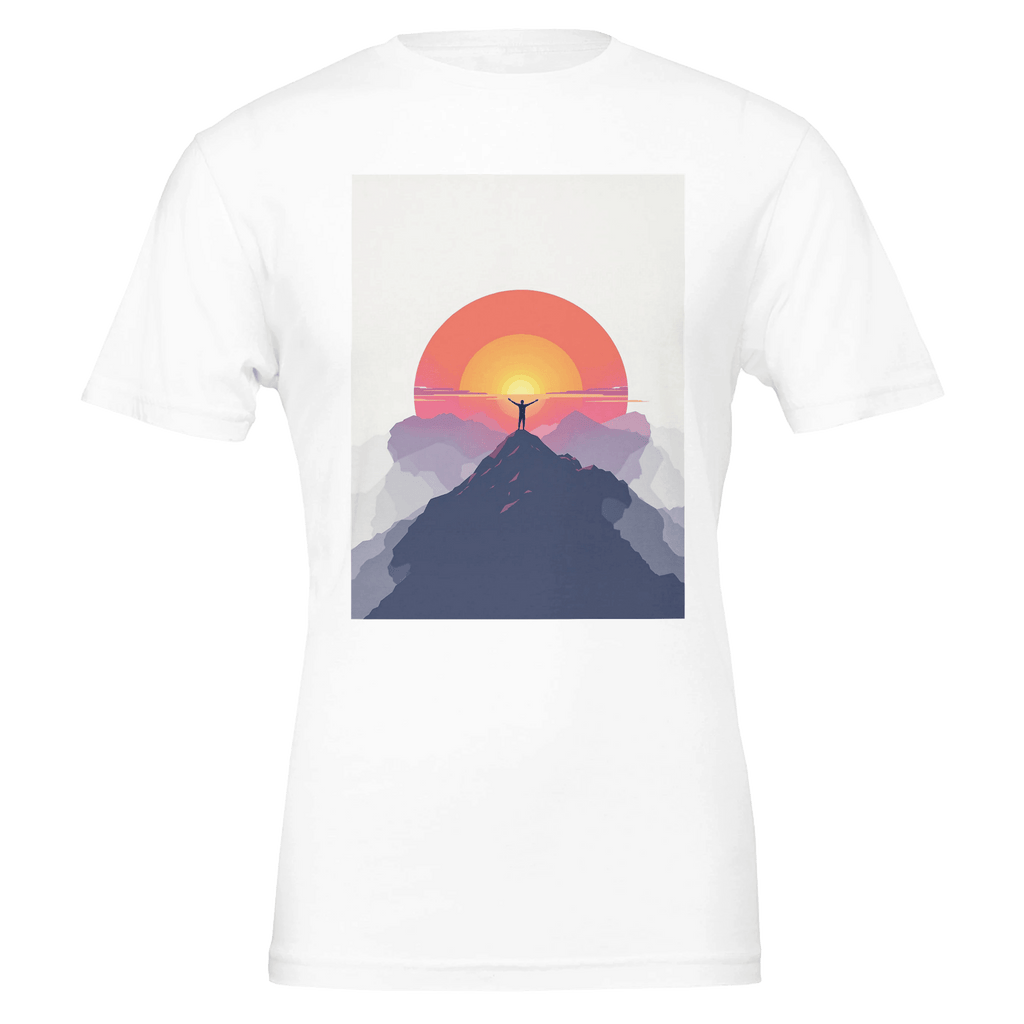 Alpenglow Sunrise Mountain T-Shirt | First Light Outdoor Gift - Wild Thread Co