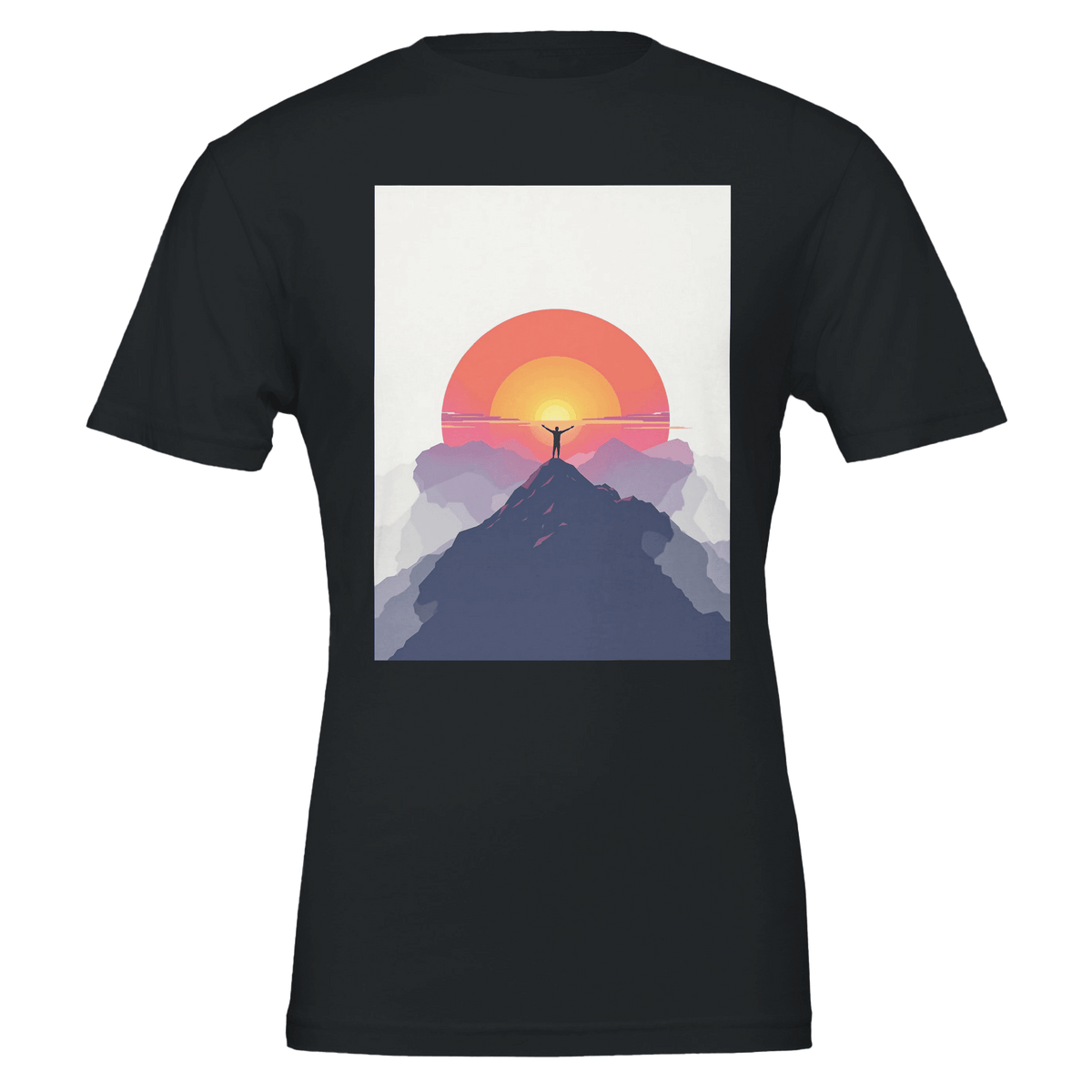 Alpenglow Sunrise Mountain T-Shirt | First Light Outdoor Gift - Wild Thread Co