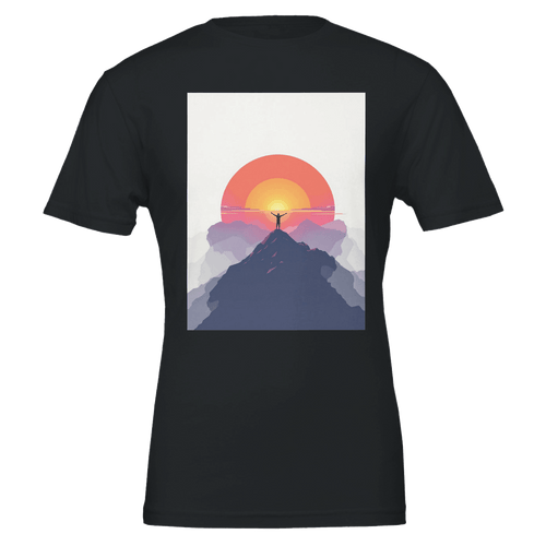 Alpenglow Sunrise Mountain T-Shirt | First Light Outdoor Gift - Wild Thread Co