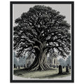 Ancient Yew Churchyard Framed Print Wall Art Ready to Hang UK - Wild Thread Co
