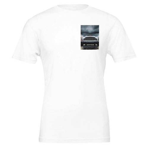 Aston Martin Db5 Silver T-Shirt — detail view | Wild Thread Co