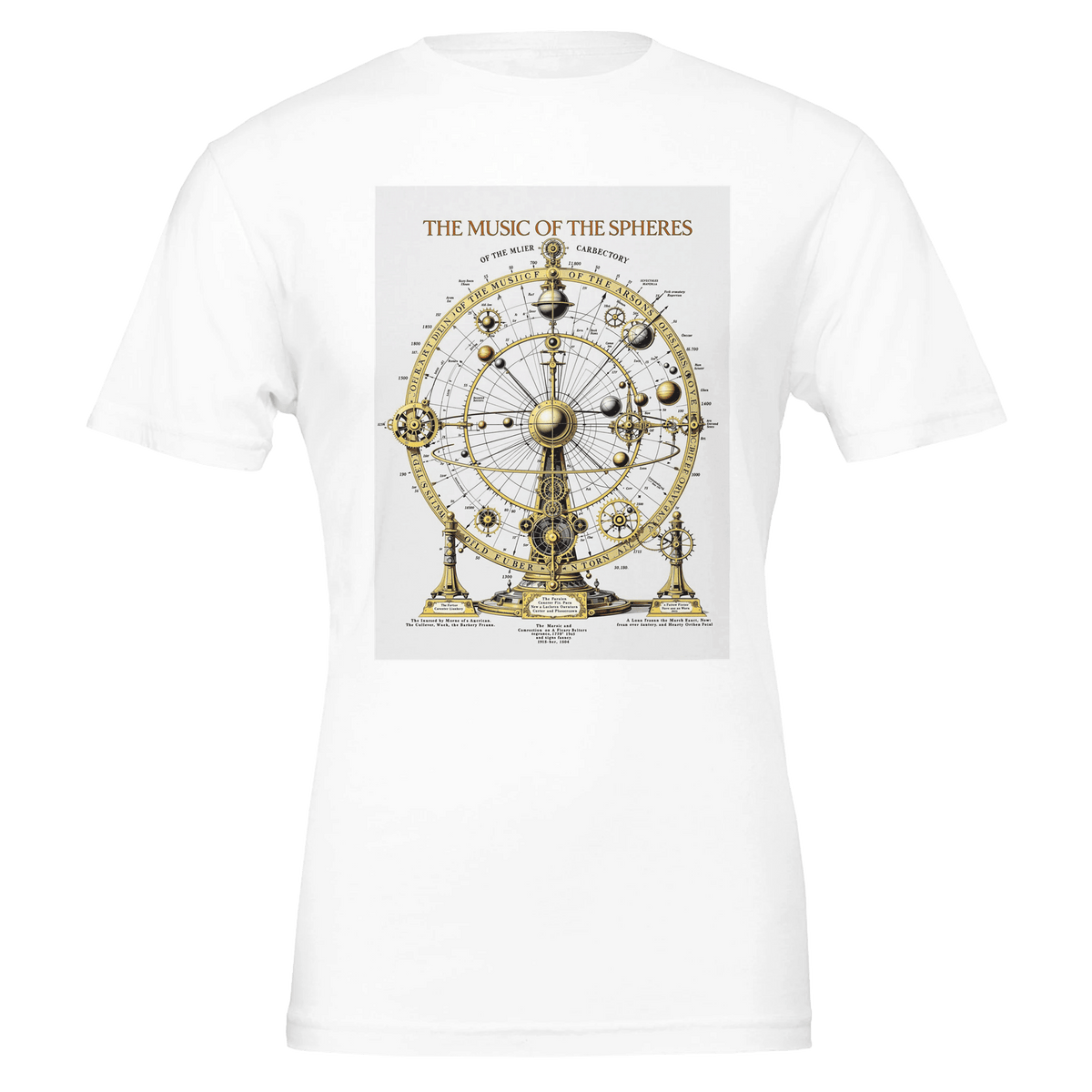 Astronomy Shirt | Orrery Print Celestial Tee | Science Gift UK - Wild Thread Co