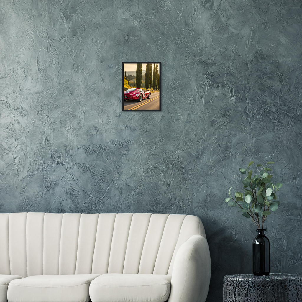 Ferrari 250 Gto Framed Art Print — detail view | Wild Thread Co