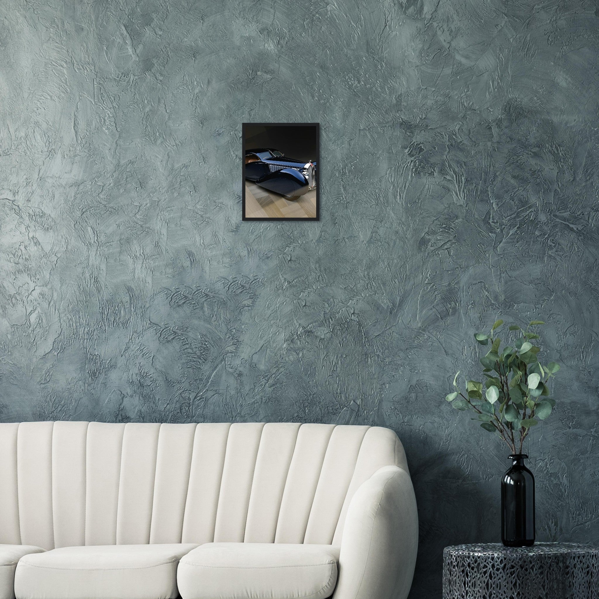 Bugatti Type 57 Framed Art Print — detail view | Wild Thread Co