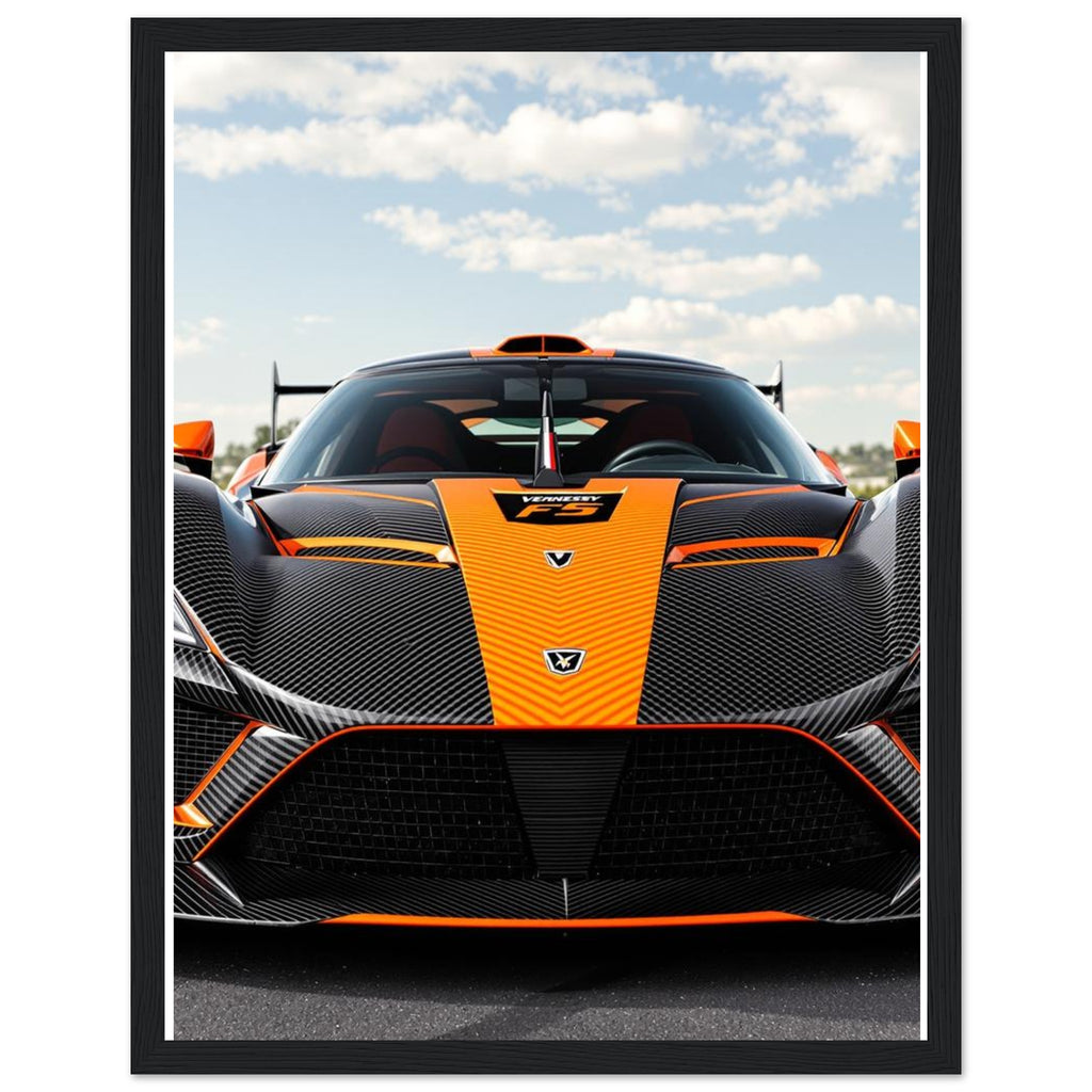 Hennessey Venom F5 Framed Art Print — detail view | Wild Thread Co