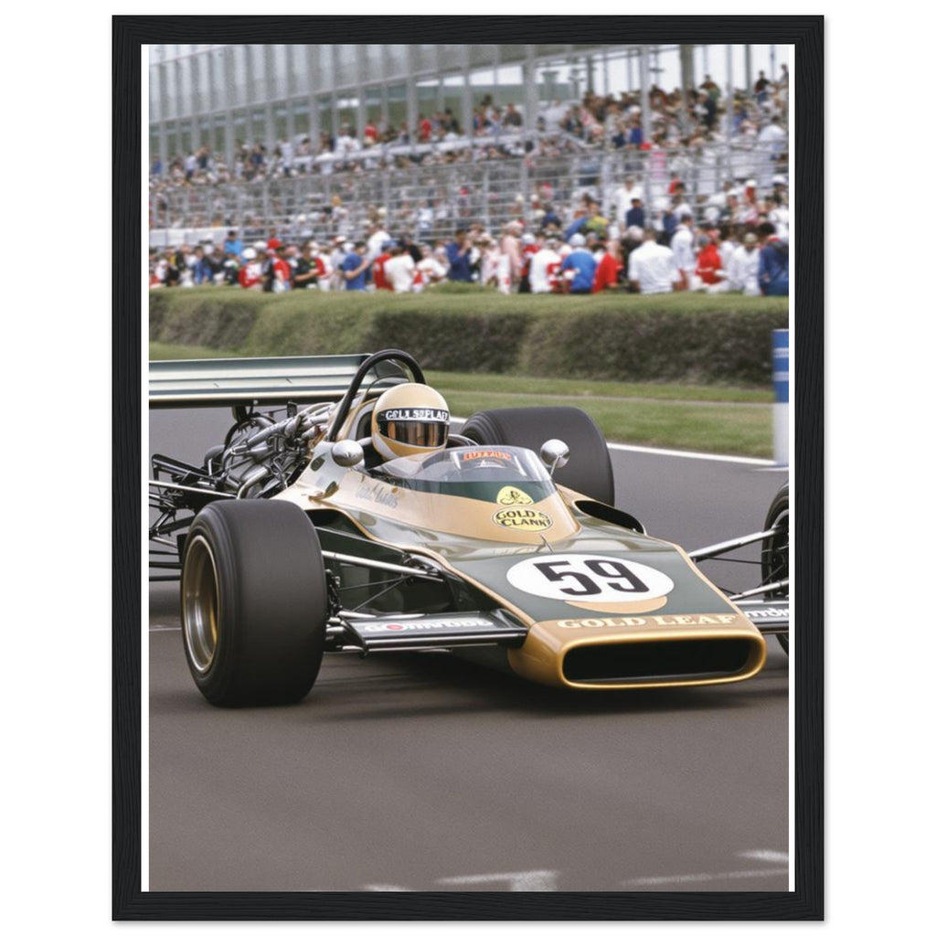 Silverstone Classic F1 Framed Art Print — detail view | Wild Thread Co