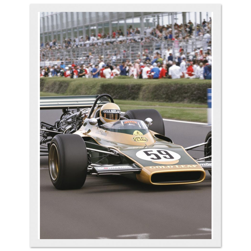 Silverstone Classic F1 Framed Art Print — detail view | Wild Thread Co