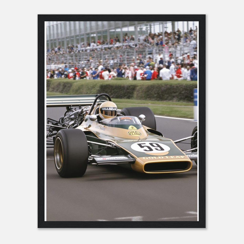 Silverstone Classic F1 Framed Art Print — detail view | Wild Thread Co