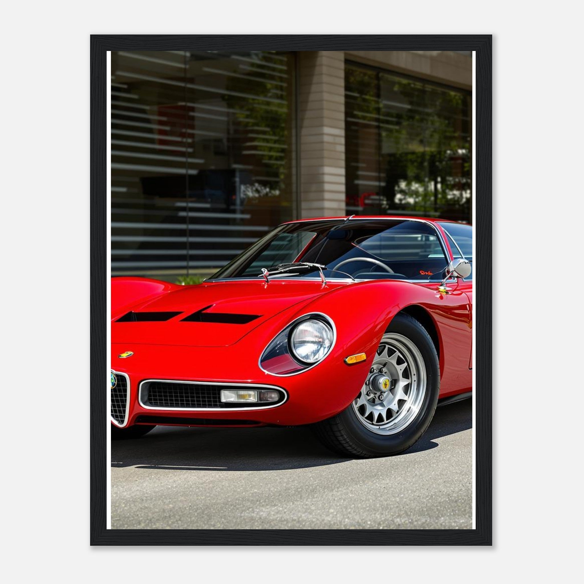 Alfa Romeo Tipo 33 Framed Art Print — detail view | Wild Thread Co