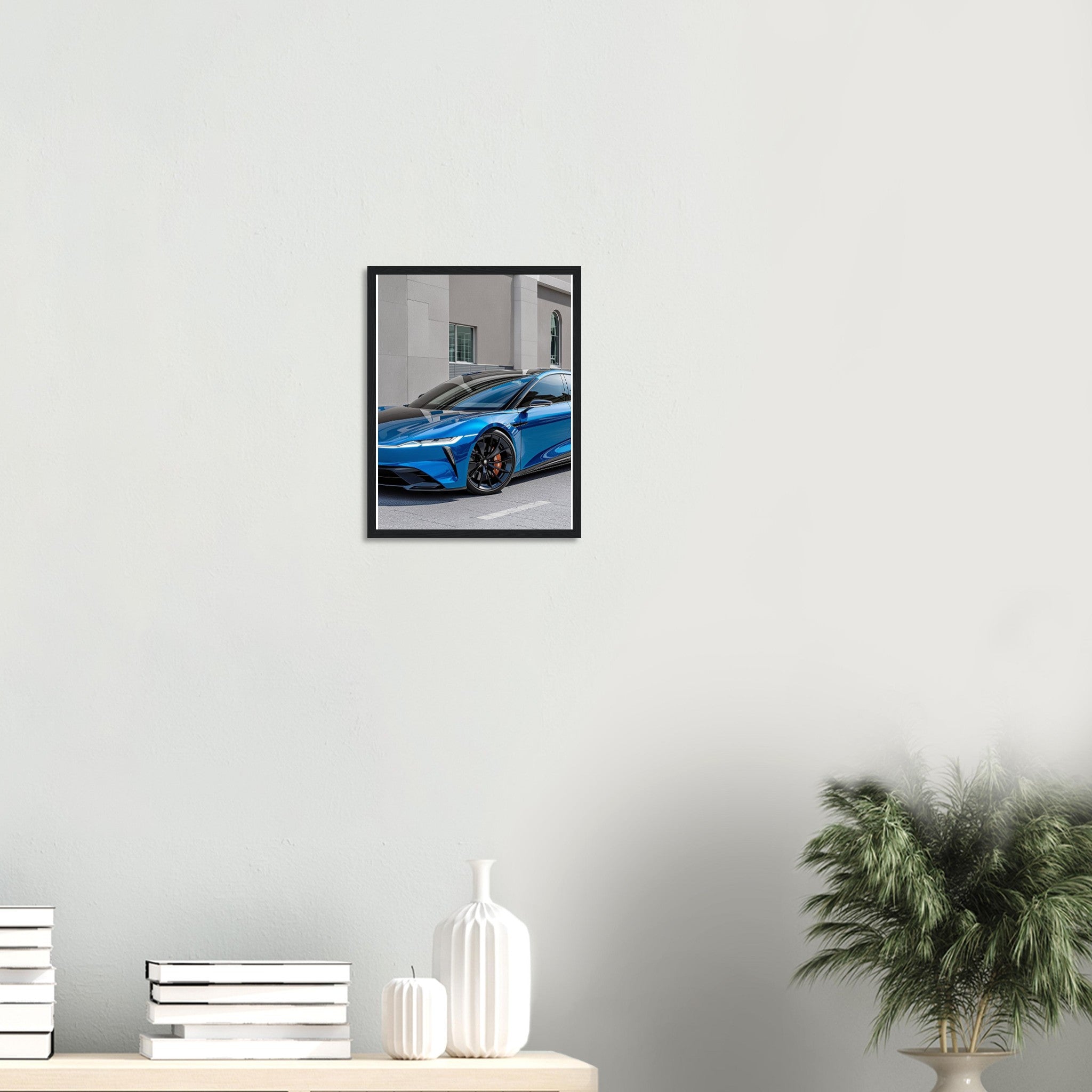 Lucid Air Sapphire Framed Art Print — detail view | Wild Thread Co