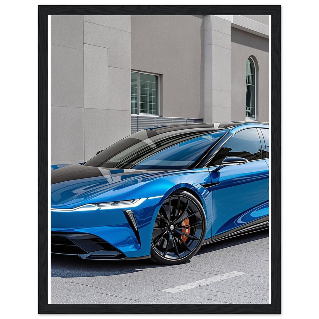 Lucid Air Sapphire Framed Art Print — detail view | Wild Thread Co