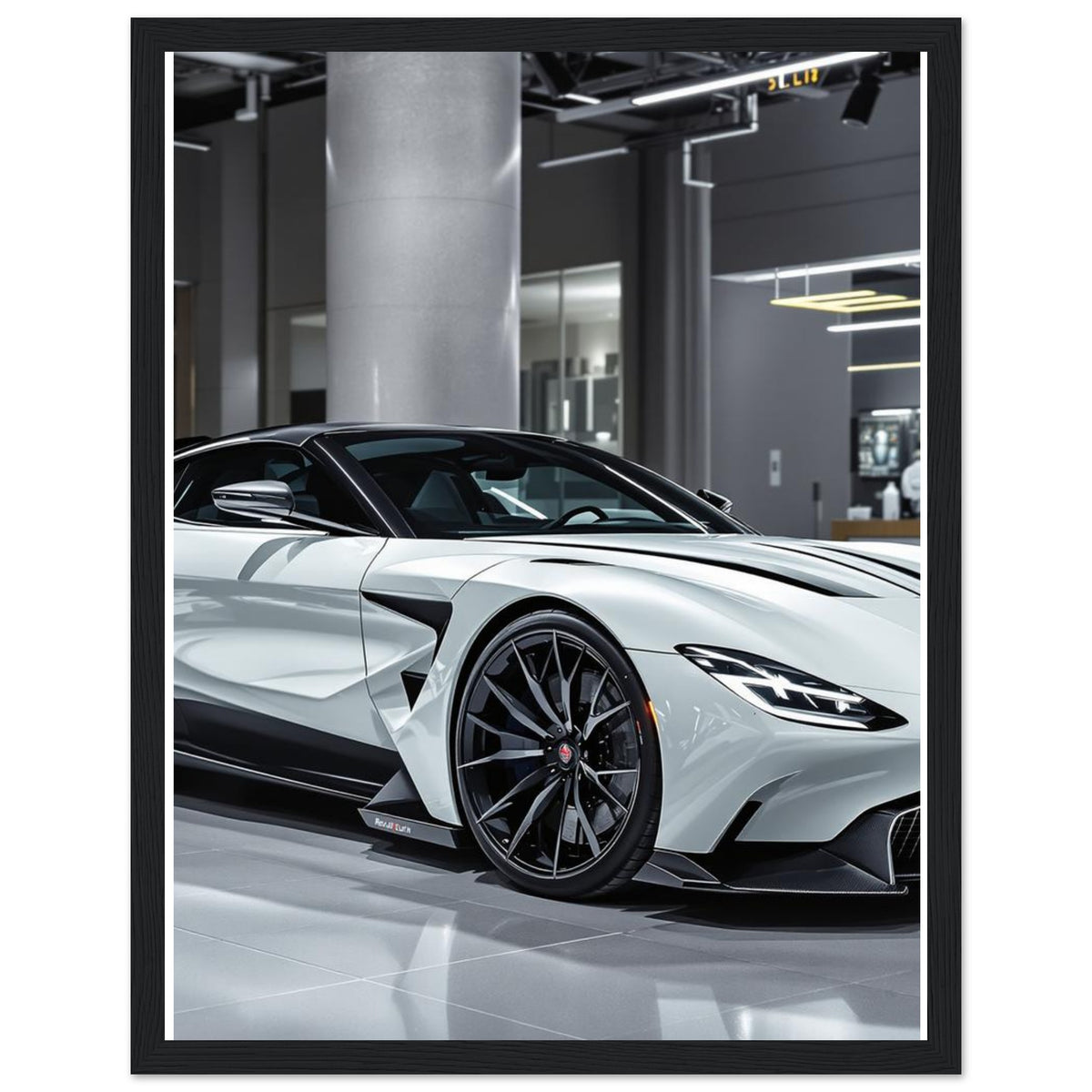 Aston Martin Valhalla Framed Art Print — detail view | Wild Thread Co