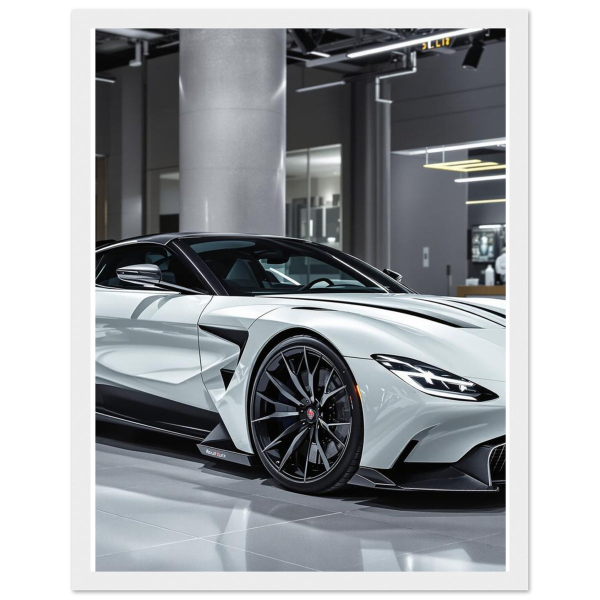 Aston Martin Valhalla Framed Art Print — detail view | Wild Thread Co