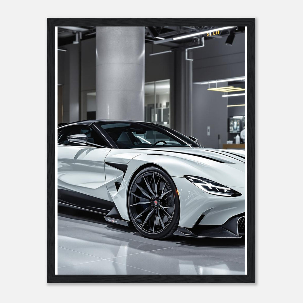Aston Martin Valhalla Framed Art Print — detail view | Wild Thread Co