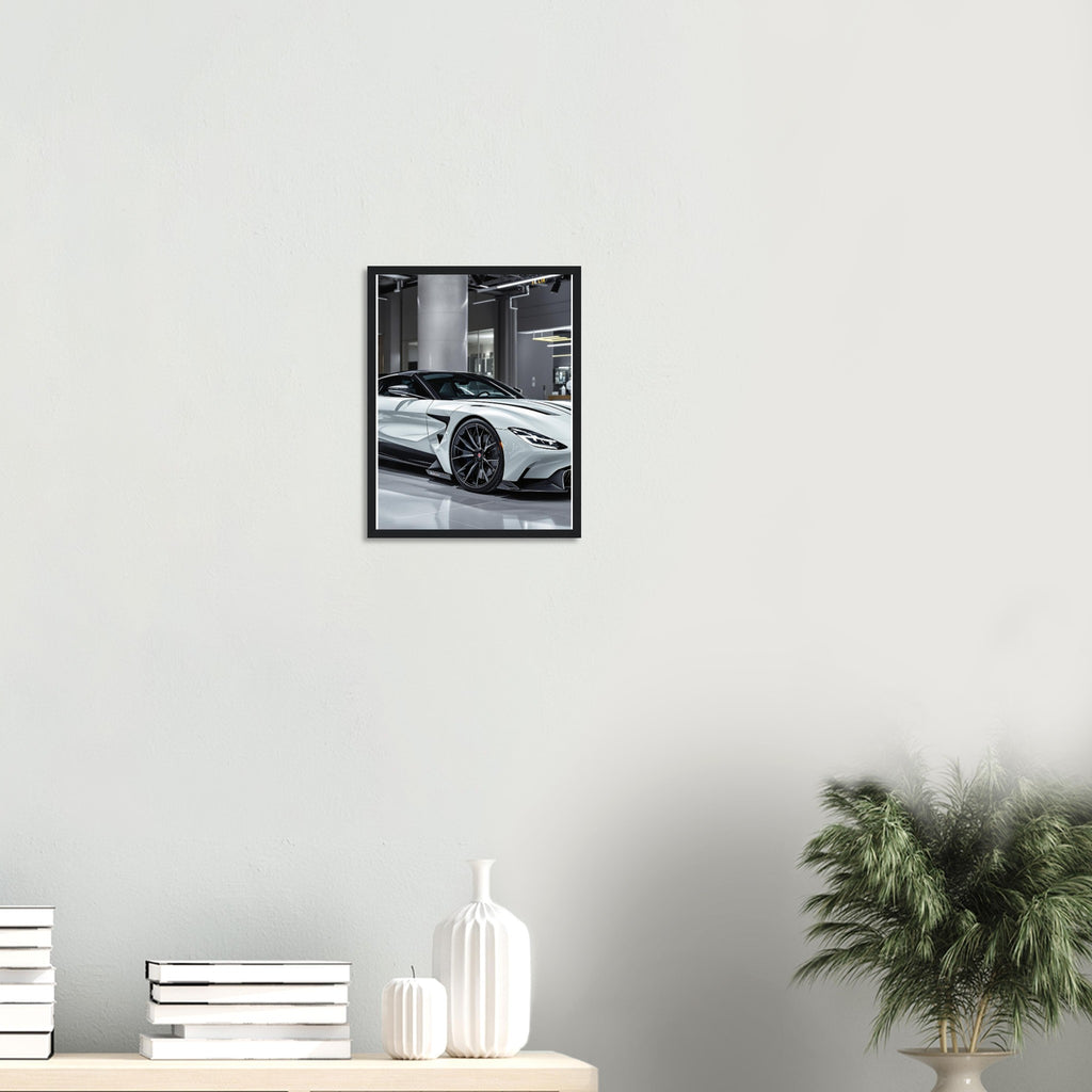 Aston Martin Valhalla Framed Art Print — detail view | Wild Thread Co