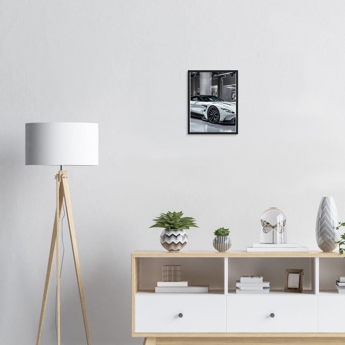 Aston Martin Valhalla Framed Art Print — detail view | Wild Thread Co