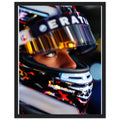 Race Helmet Reflections — Framed Art Print | Wild Thread Co UK