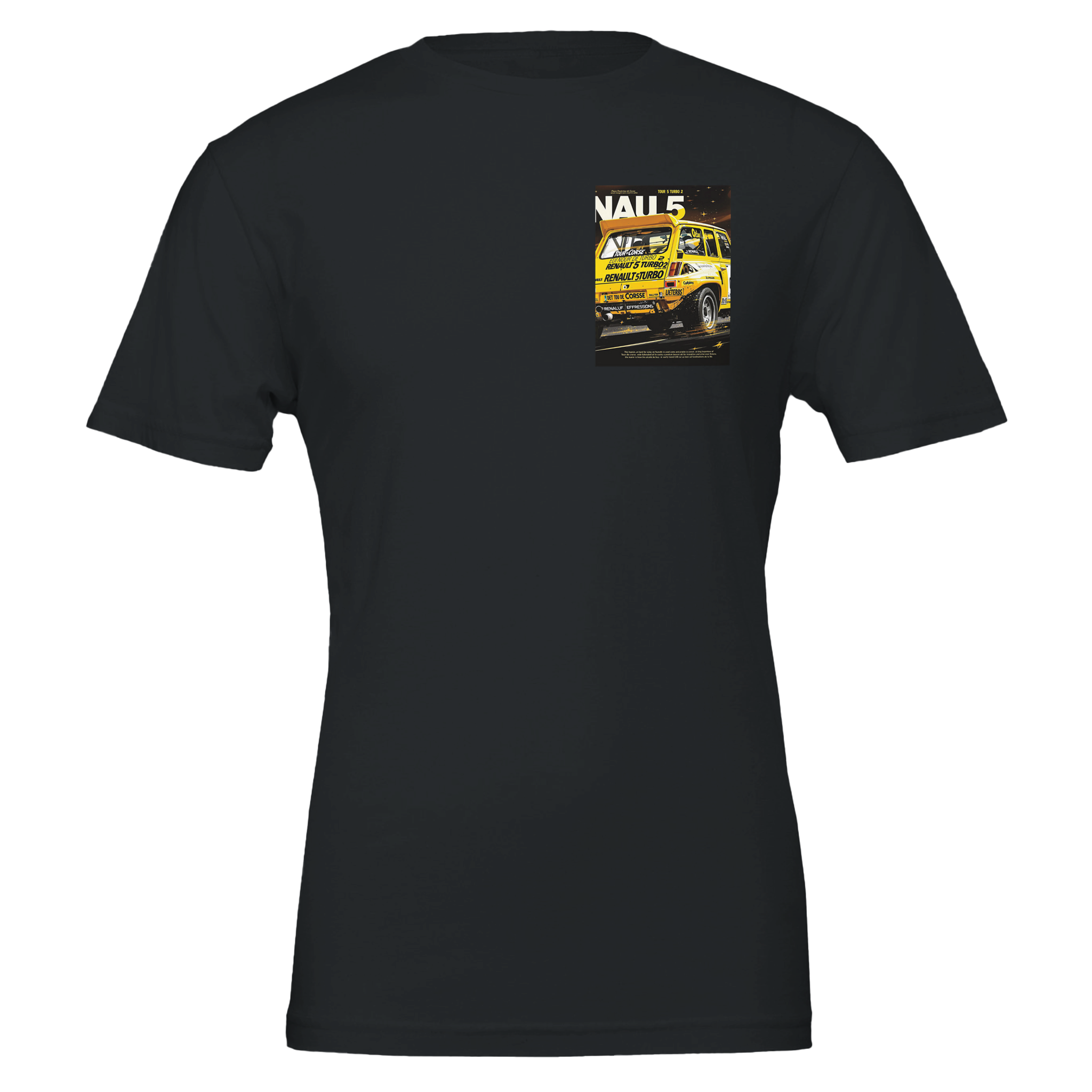 Renault 5 Turbo Yellow Rally Icon — T-Shirt | Wild Thread Co UK